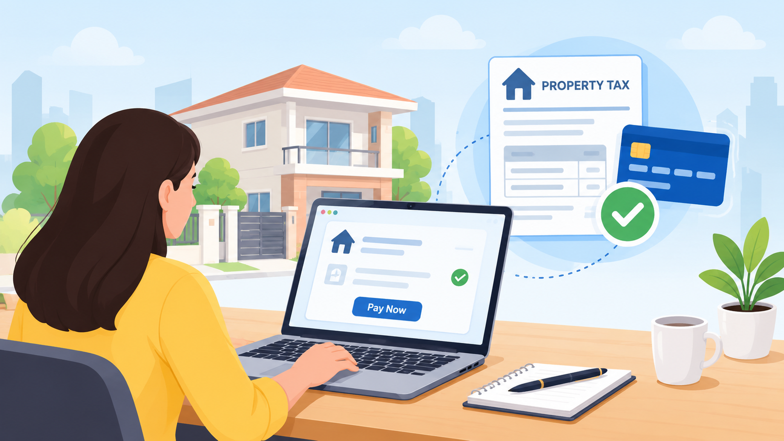 how to check property tax online