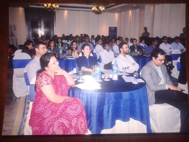 Director- Finance,Mr. Abhishek Mishra, Chair -Education,Yi Jaipur, Chapter Annul Session 2013-14,on 11th Mar.14